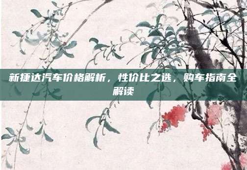 新捷达汽车价格解析,性价比之选,购车指南全解读