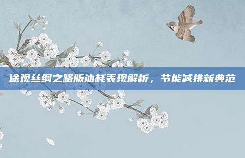 途观丝绸之路版油耗表现解析,节能减排新典范