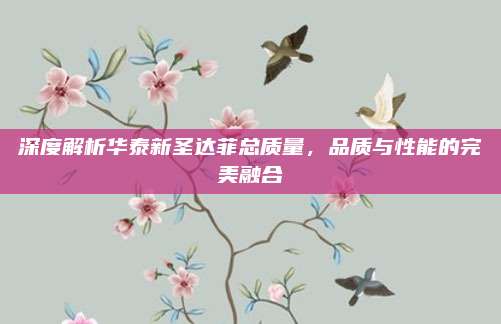 深度解析华泰新圣达菲总质量,品质与性能的完美融合