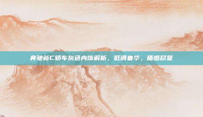 奔驰新C轿车灰色内饰解析,低调奢华,质感尽显