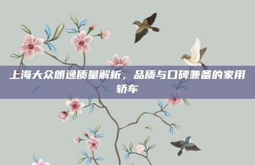 上海大众朗逸质量解析,品质与口碑兼备的家用轿车