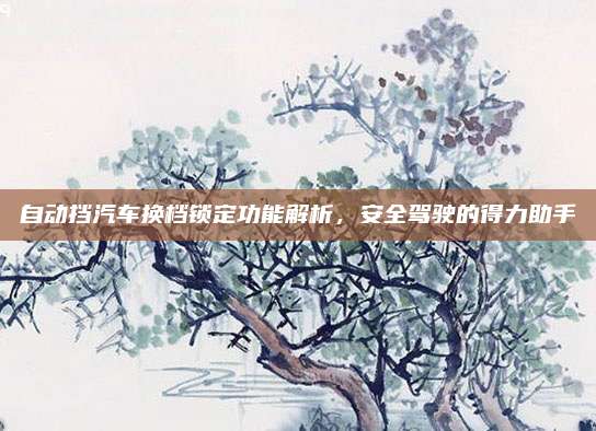 自动挡汽车换档锁定功能解析,安全驾驶的得力助手