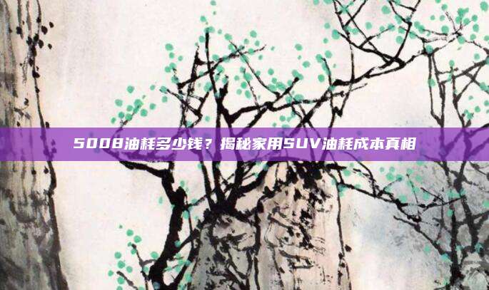 5008油耗多少钱?揭秘家用SUV油耗成本真相