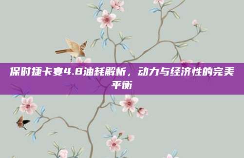 保时捷卡宴4.8油耗解析,动力与经济性的完美平衡