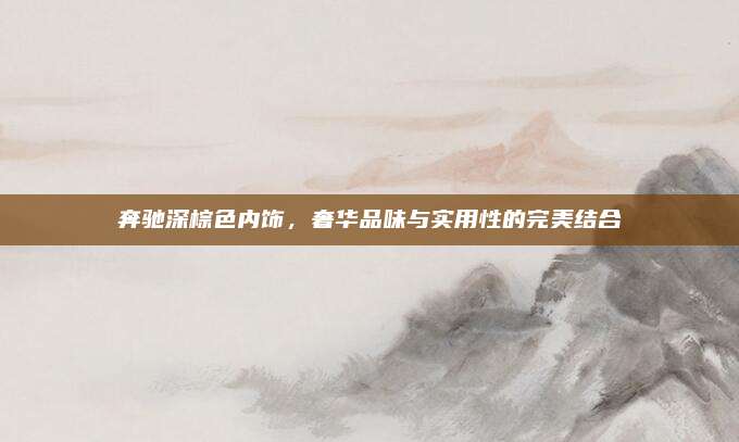奔驰深棕色内饰,奢华品味与实用性的完美结合