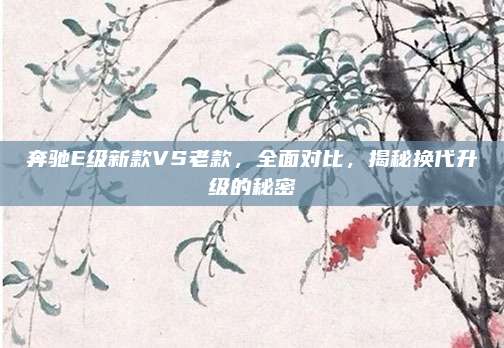 奔驰E级新款VS老款,全面对比,揭秘换代升级的秘密