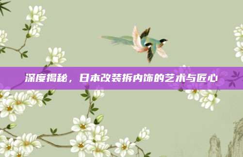深度揭秘,日本改装拆内饰的艺术与匠心