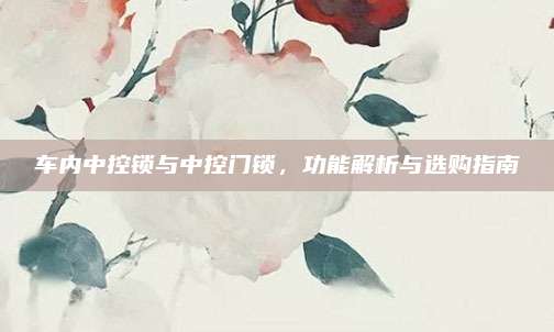 车内中控锁与中控门锁,功能解析与选购指南