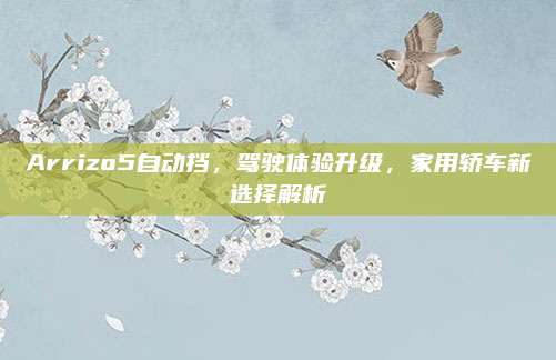 Arrizo5自动挡,驾驶体验升级,家用轿车新选择解析