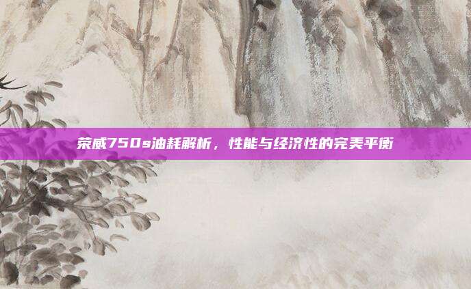 荣威750s油耗解析,性能与经济性的完美平衡
