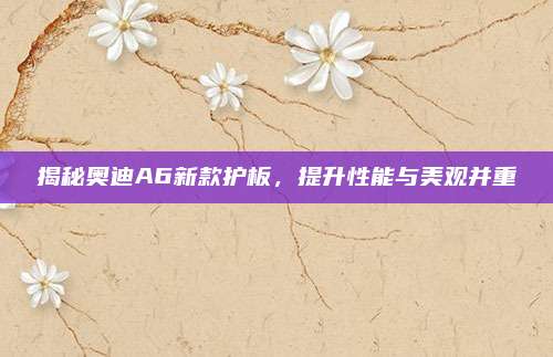 揭秘奥迪A6新款护板,提升性能与美观并重