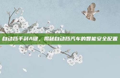 自动挡手刹A键,揭秘自动挡汽车的智能安全配置