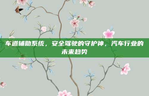 车道辅助系统,安全驾驶的守护神,汽车行业的未来趋势