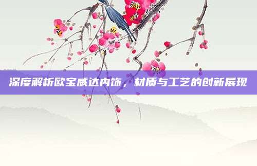 深度解析欧宝威达内饰，材质与工艺的创新展现