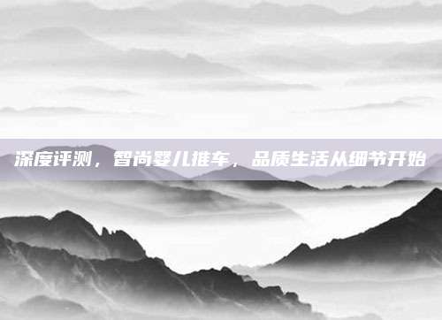 深度评测,智尚婴儿推车,品质生活从细节开始
