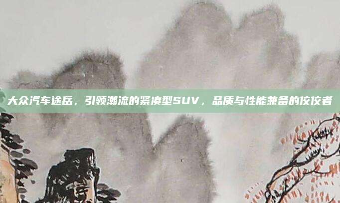 大众汽车途岳,引领潮流的紧凑型SUV,品质与性能兼备的佼佼者