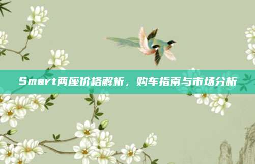 Smart两座价格解析,购车指南与市场分析