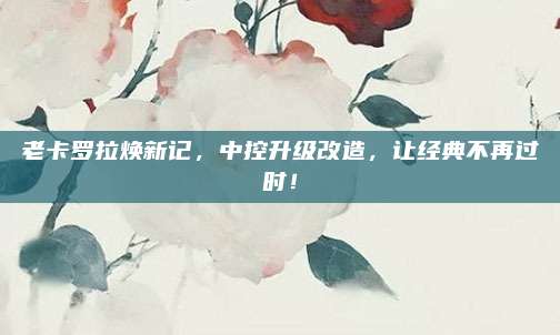 老卡罗拉焕新记，中控升级改造，让经典不再过时！
