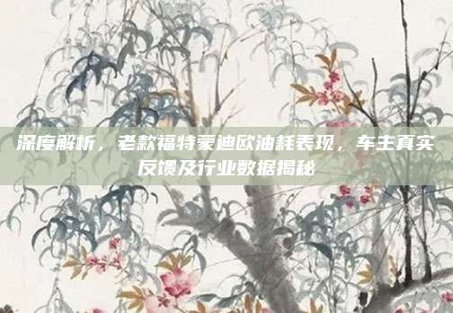 深度解析,老款福特蒙迪欧油耗表现,车主真实反馈及行业数据揭秘