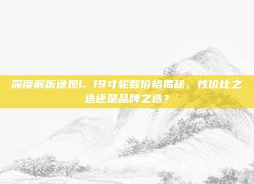 深度解析途观L 19寸轮毂价格揭秘,性价比之选还是品牌之选?