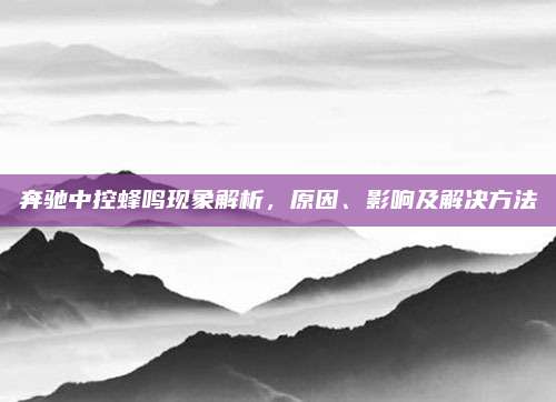 奔驰中控蜂鸣现象解析,原因、影响及解决方法