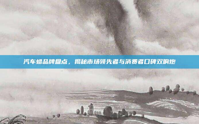汽车蜡品牌盘点,揭秘市场领先者与消费者口碑双响炮