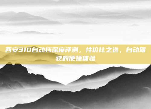 西安310自动挡深度评测,性价比之选,自动驾驶的便捷体验