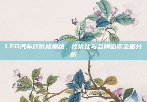 LED汽车灯价格揭秘,性价比与品牌因素全面分析
