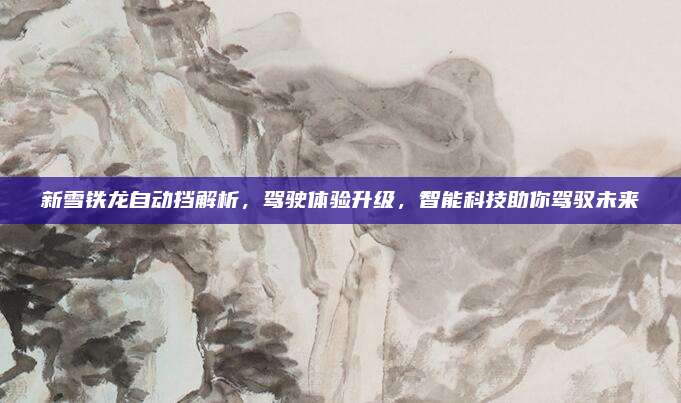 新雪铁龙自动挡解析,驾驶体验升级,智能科技助你驾驭未来