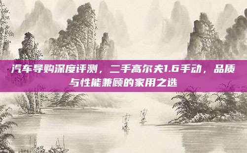 汽车导购深度评测,二手高尔夫1.6手动,品质与性能兼顾的家用之选