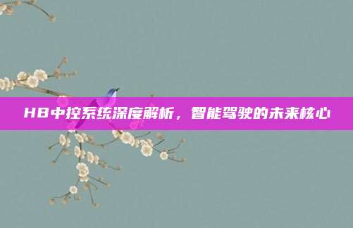 HB中控系统深度解析,智能驾驶的未来核心