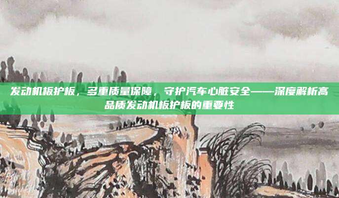 发动机板护板,多重质量保障,守护汽车心脏安全——深度解析高品质发动机板护板的重要性