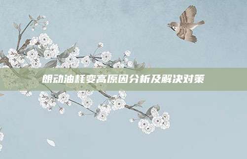 朗动油耗变高原因分析及解决对策