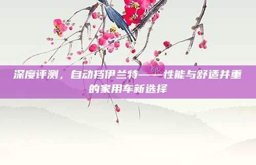 深度评测,自动挡伊兰特——性能与舒适并重的家用车新选择