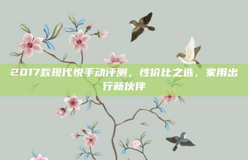 2017款现代悦手动评测,性价比之选,家用出行新伙伴