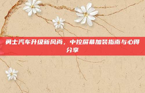 勇士汽车升级新风尚,中控屏幕加装指南与心得分享
