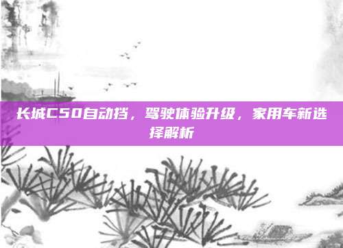 长城C50自动挡,驾驶体验升级,家用车新选择解析