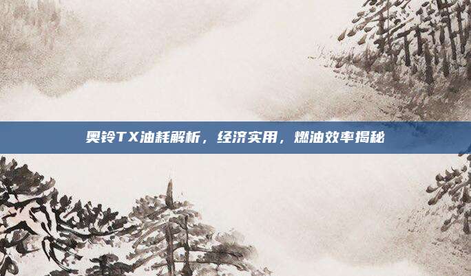 奥铃TX油耗解析,经济实用,燃油效率揭秘