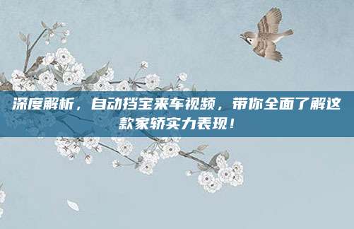 深度解析,自动挡宝来车视频,带你全面了解这款家轿实力表现!