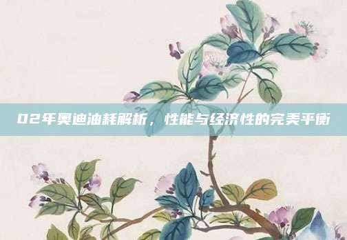 02年奥迪油耗解析,性能与经济性的完美平衡