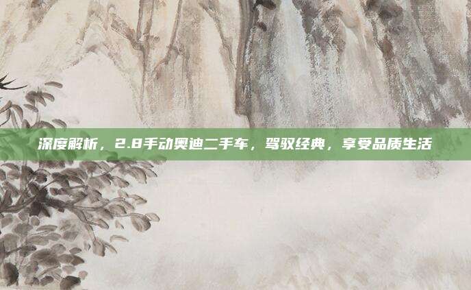 深度解析,2.8手动奥迪二手车,驾驭经典,享受品质生活