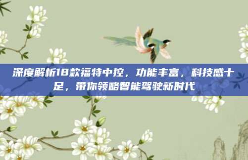 深度解析18款福特中控,功能丰富,科技感十足,带你领略智能驾驶新时代