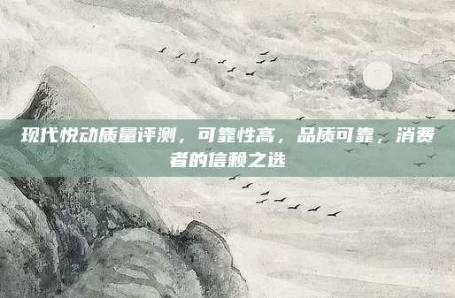 现代悦动质量评测,可靠性高,品质可靠,消费者的信赖之选