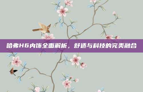 哈弗H6内饰全面解析,舒适与科技的完美融合