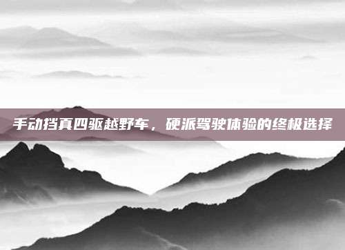 手动挡真四驱越野车,硬派驾驶体验的终极选择