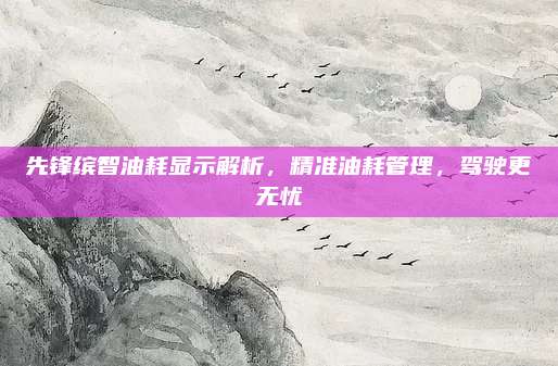 先锋缤智油耗显示解析,精准油耗管理,驾驶更无忧