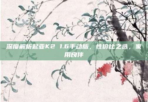 深度解析起亚K2 1.6手动版,性价比之选,家用良伴
