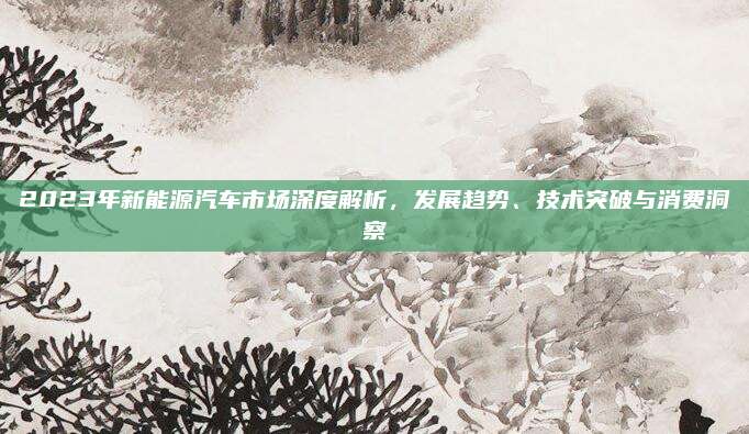 2023年新能源汽车市场深度解析,发展趋势、技术突破与消费洞察