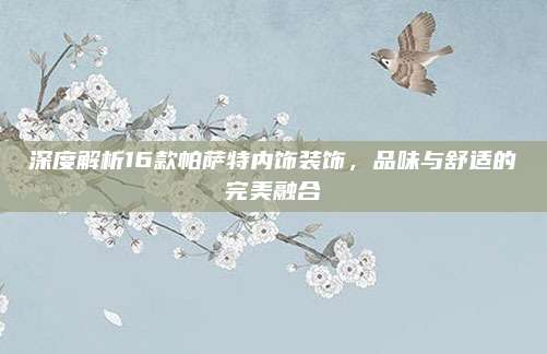 深度解析16款帕萨特内饰装饰,品味与舒适的完美融合