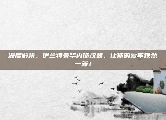深度解析,伊兰特豪华内饰改装,让你的爱车焕然一新!